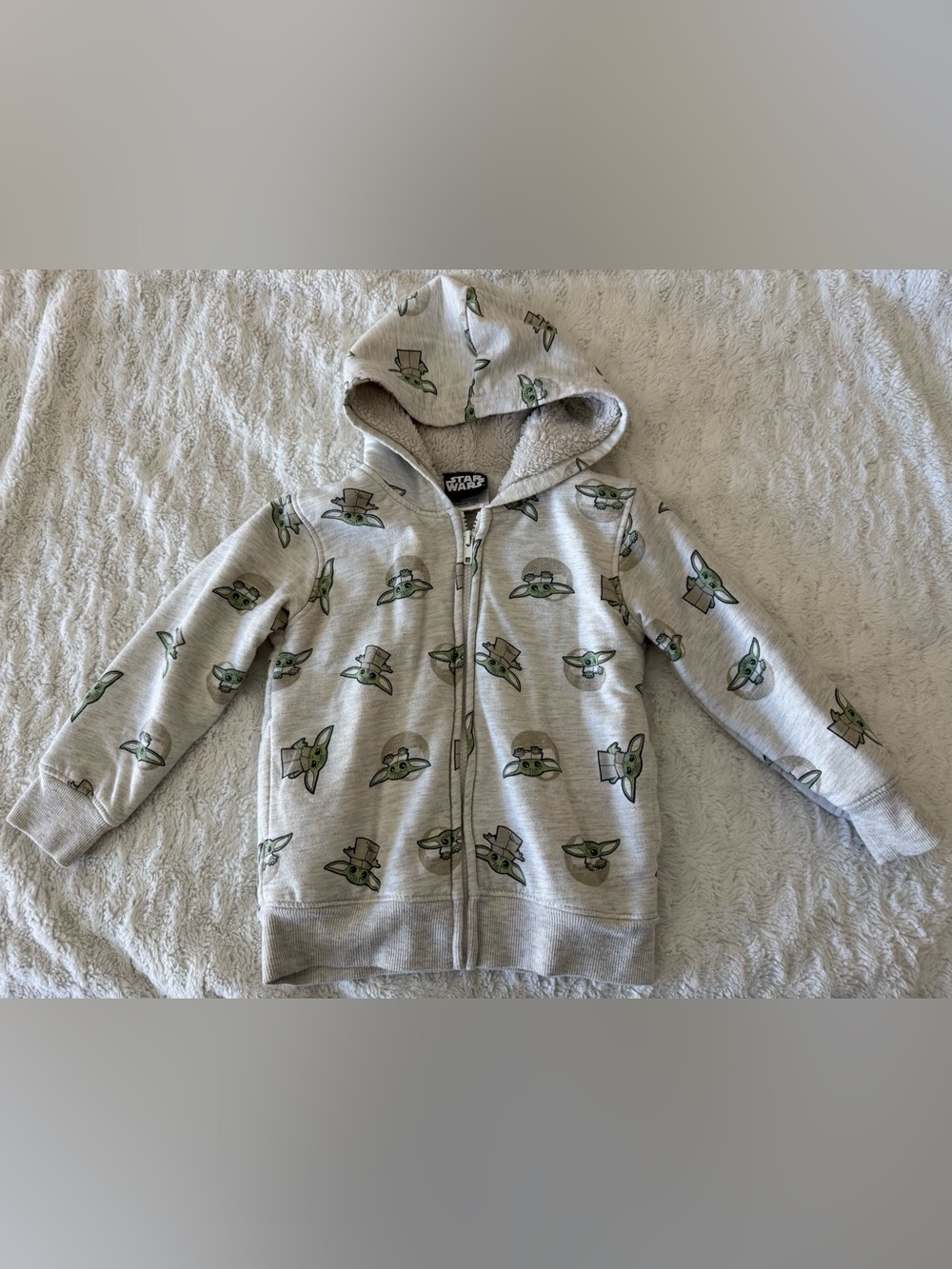 Toddler Boy Baby Yoda Hoodie